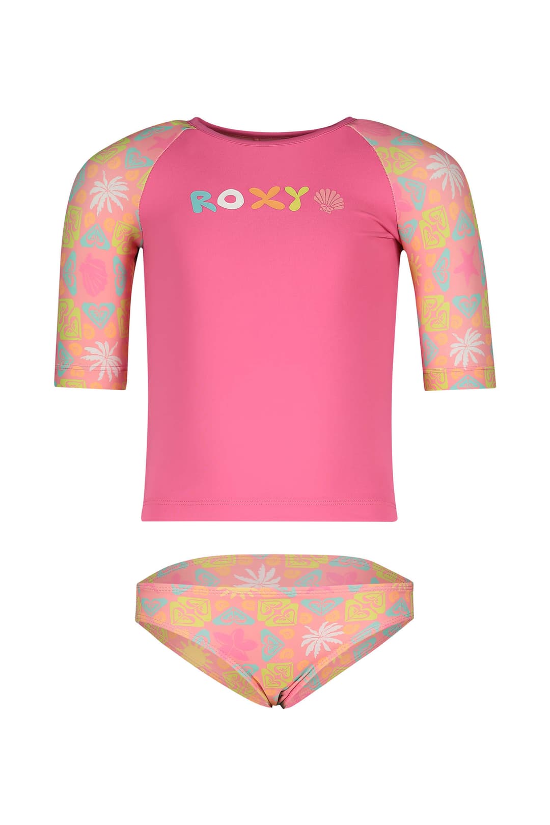 Roxy Check 50+ Kleinkind Lycra Shirt + Badeslip Pink, , Größe: 98