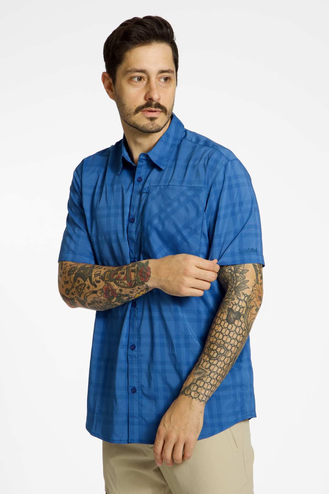 Schöffel Frolya Herren Wanderhemd Blau, Herren, Größe: 52