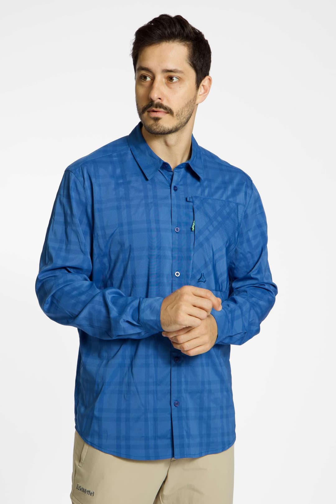 Schöffel Fraris Herren Wanderhemd Blau, Herren, Größe: 56