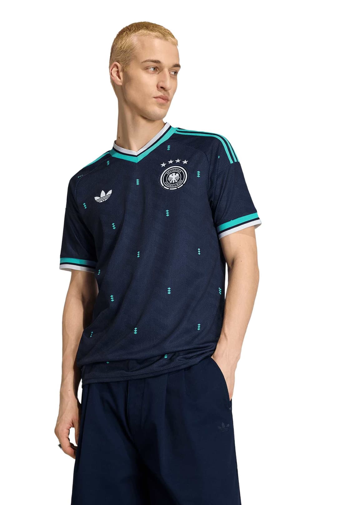 adidas Deutschland Away Replica Herren Fussballtrikot WM 2026 Blau, Herren, Größe: M