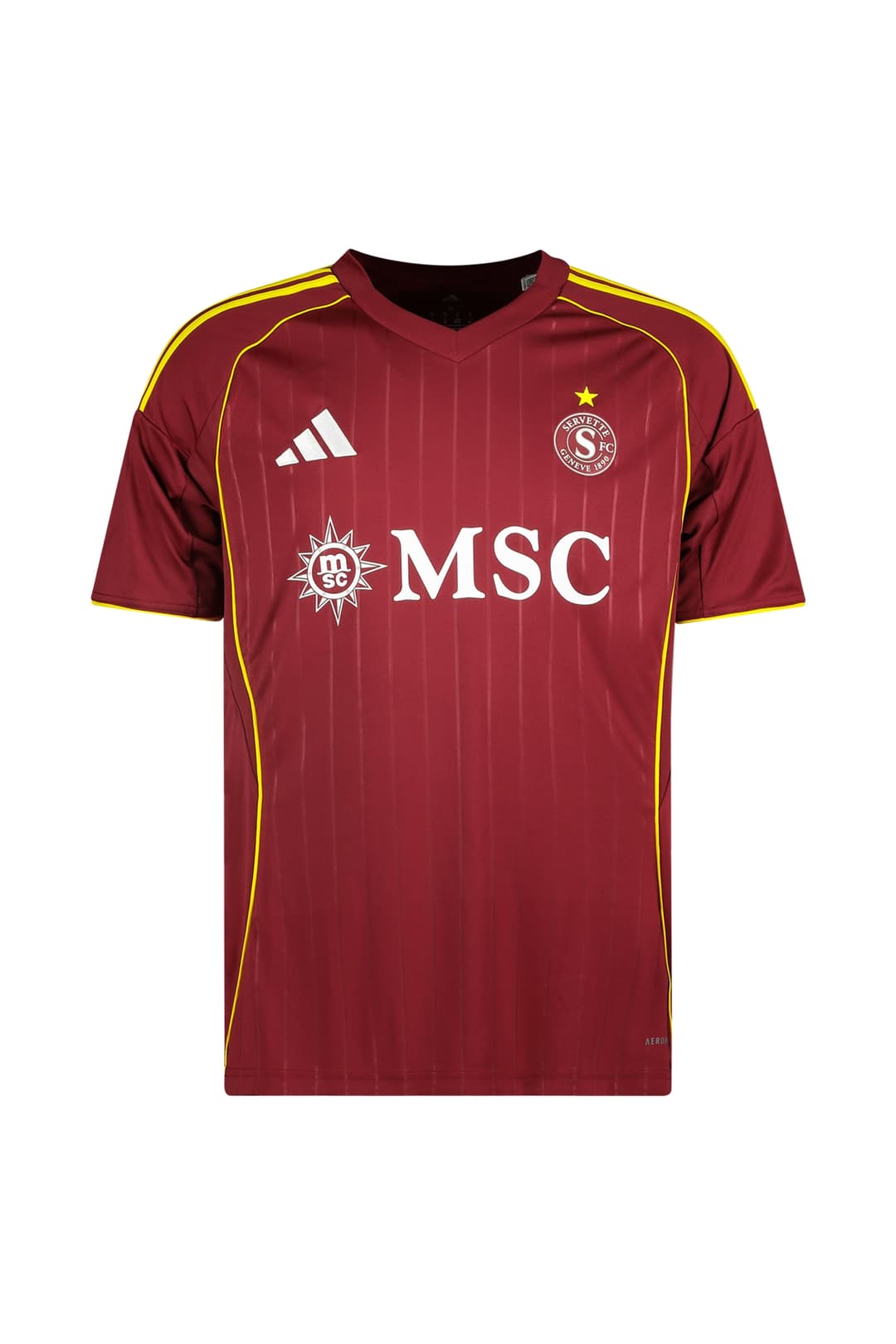 adidas Servette FC Home Replica Kinder Fussballtrikot 25/26 Rot, , Größe: 140