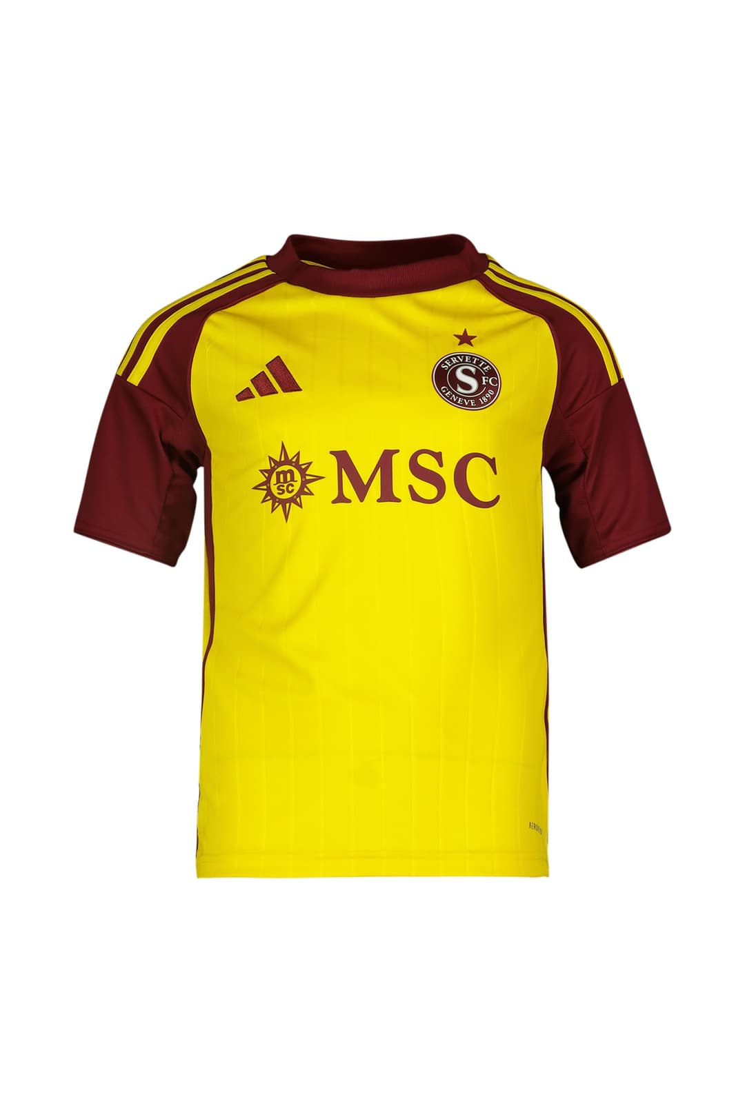 adidas Servette FC Away Replica Kinder Fussballtrikot 25/26 Weiss, , Größe: 140