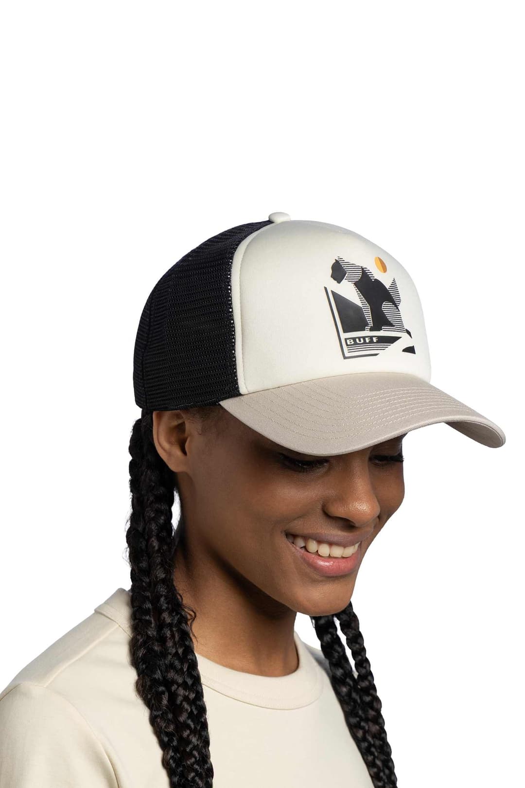 Buff Trucker Cap Beige, Herren, Größe: ONE SIZE