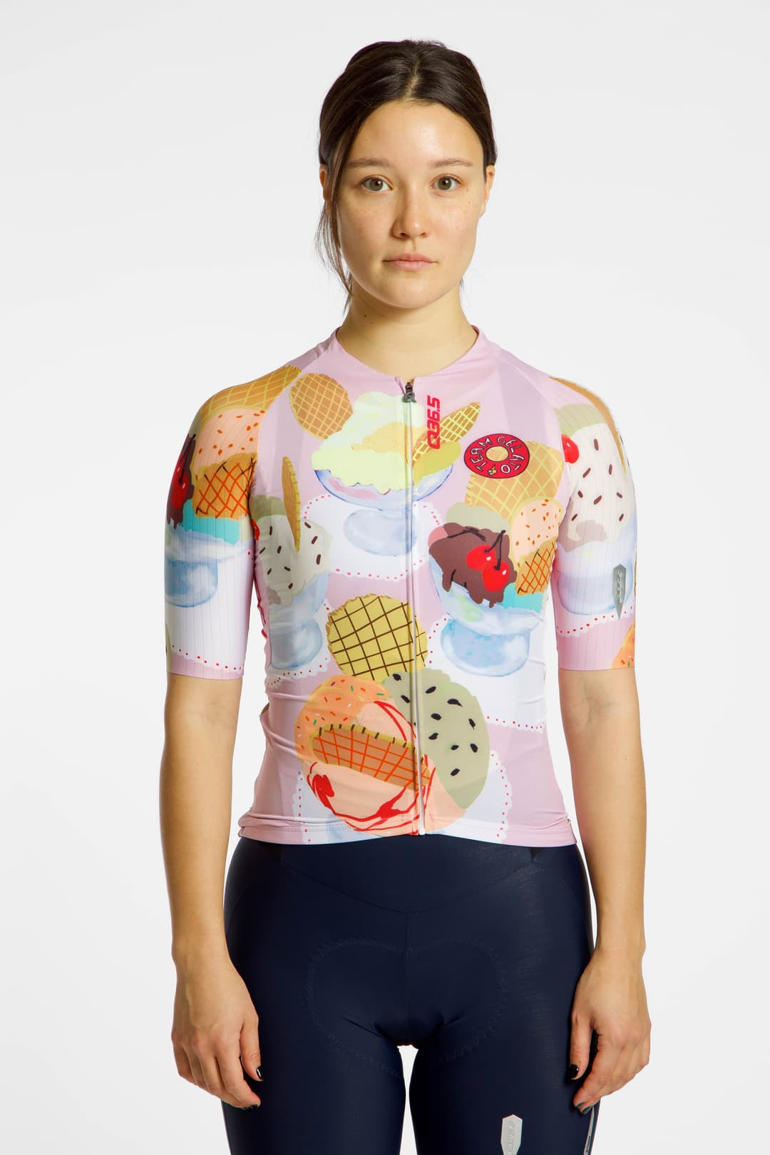 Q36.5 Gregarius Pro Team Gelato Damen Biketrikot Pink, Damen, Größe: S