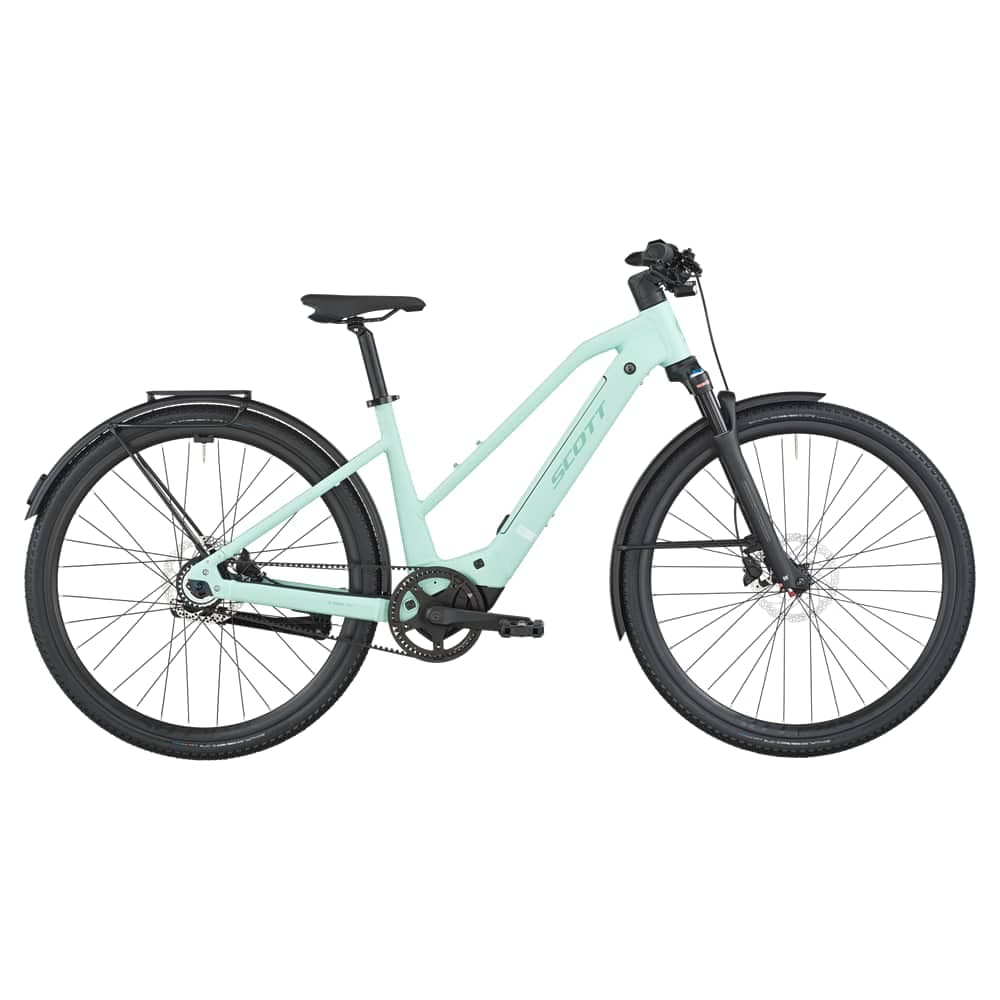 SCOTT Passage 10 Belt Slope 29 E-Bike Grün, Herren, Größe: S