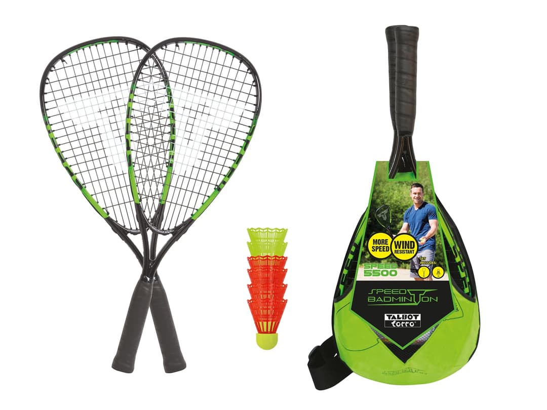 Talbot-Torro Speed 5500 LED Speed Badminton Set Grün, , Größe: ONE SIZE