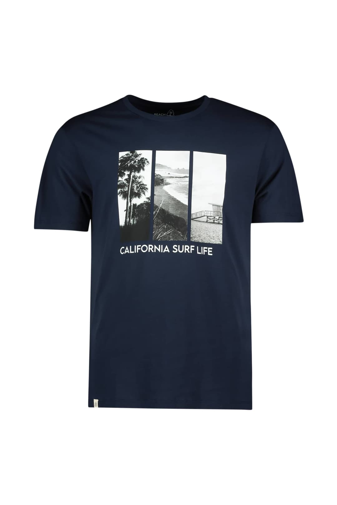 BEACH MOUNTAIN Herren T-Shirt Blau, Herren, Größe: XXL
