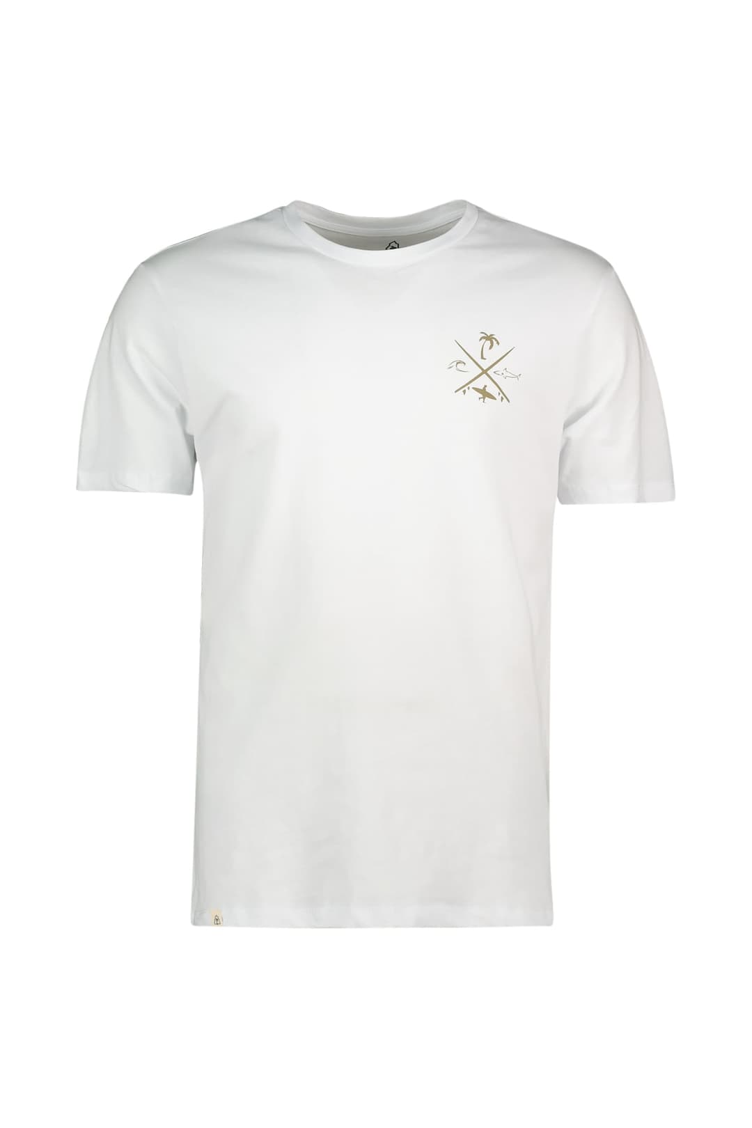 BEACH MOUNTAIN Herren T-Shirt Weiss, Herren, Größe: M