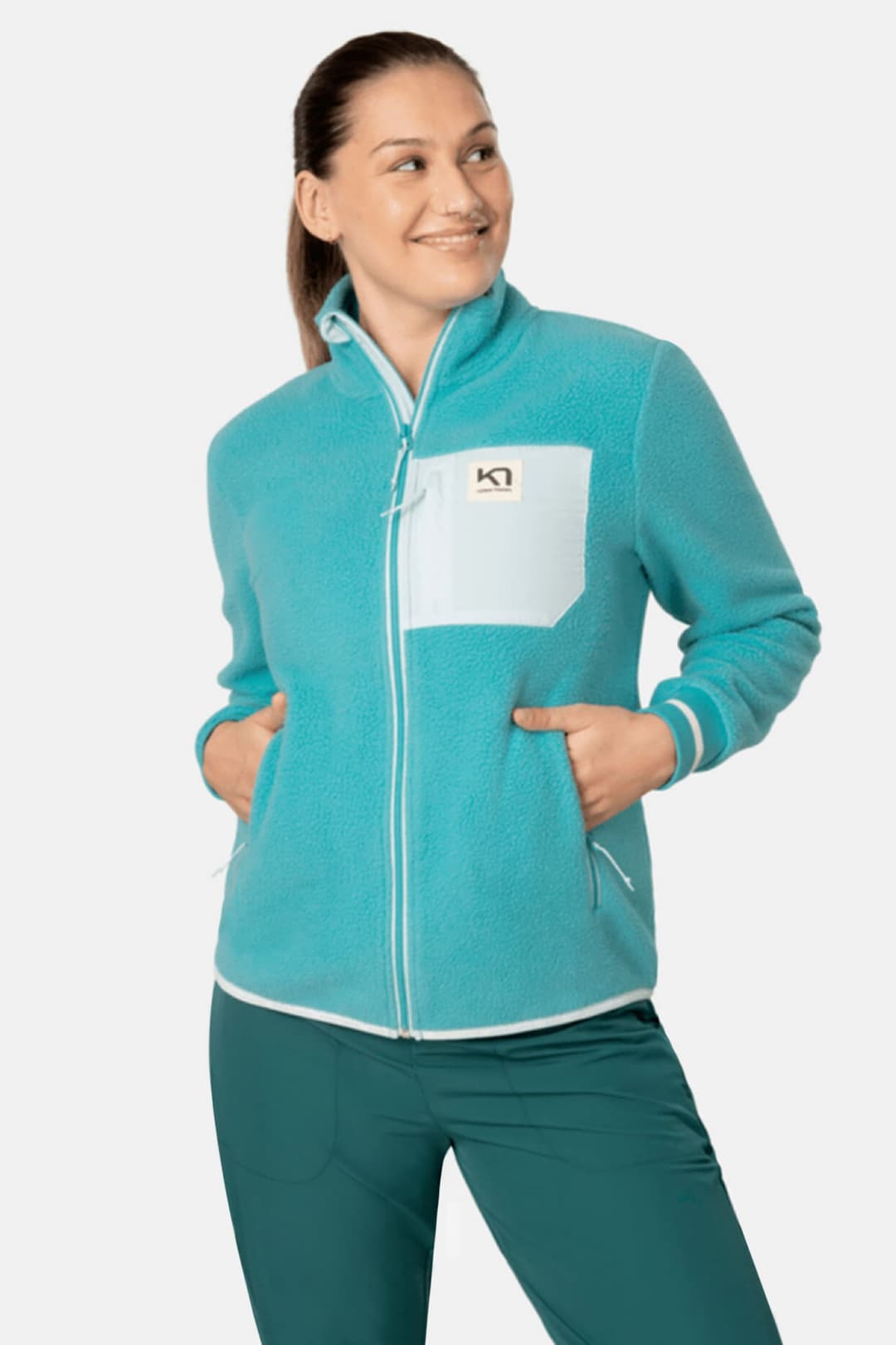 Kari Traa Rothe Damen Midlayer Türkis, Damen, Größe: M