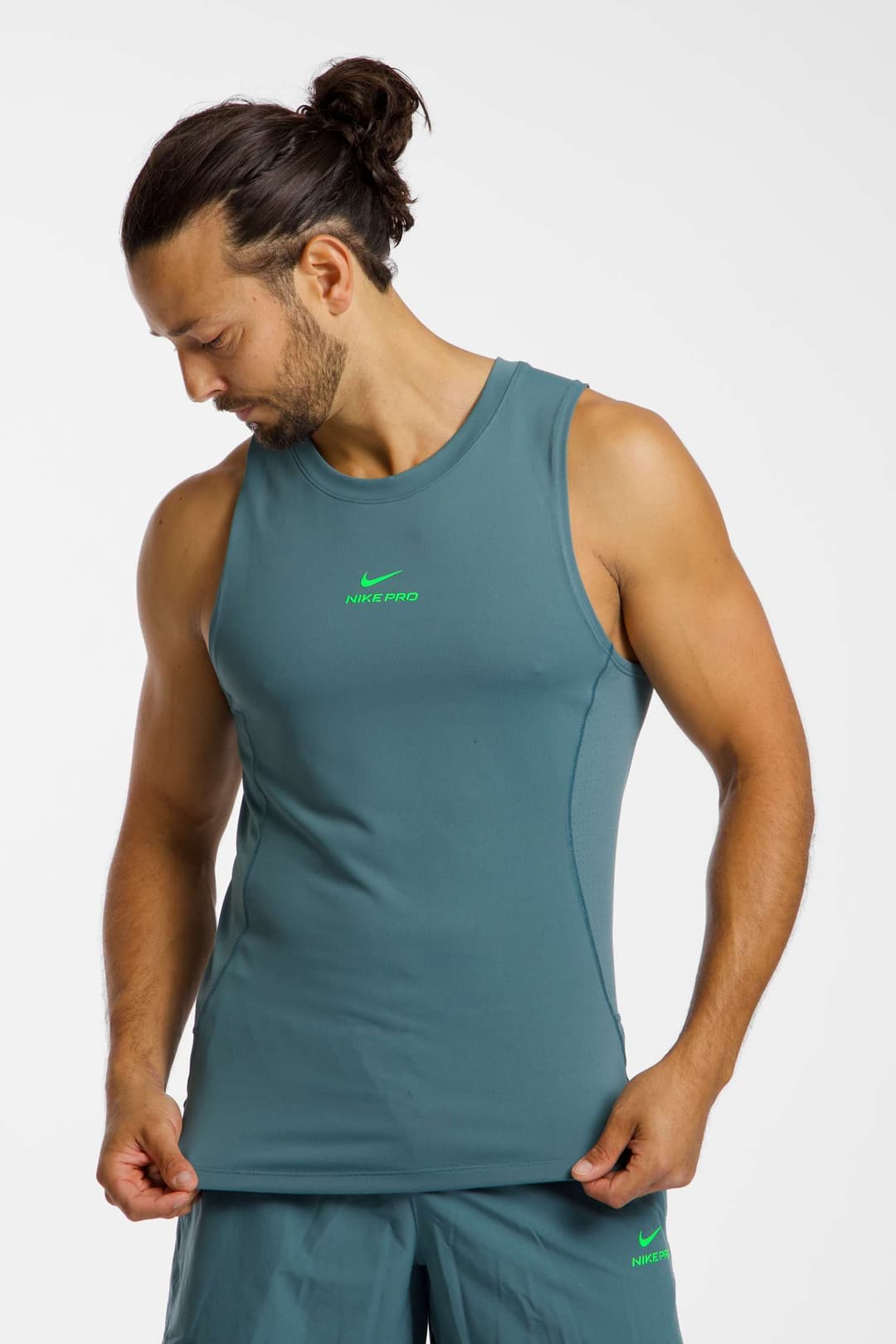 Nike Pro Training Herren Tanktop Grün, Herren, Größe: M