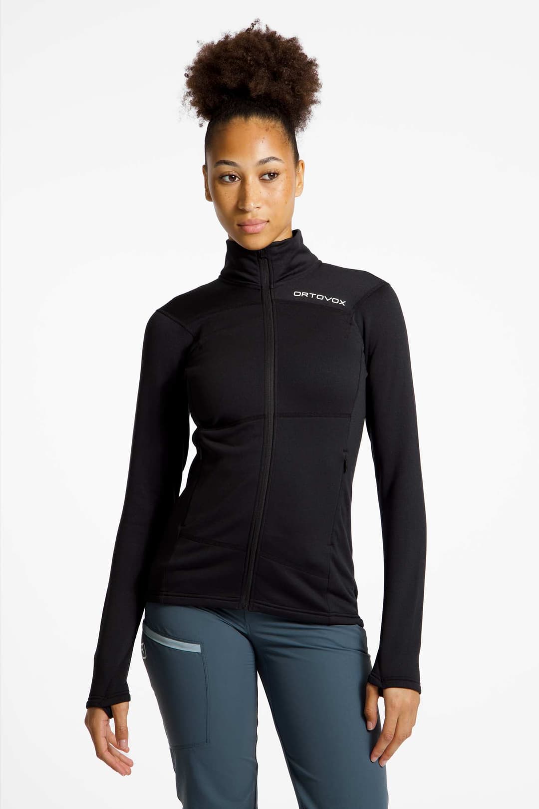 Ortovox Fleece Light Damen Midlayer Schwarz, Damen, Größe: S