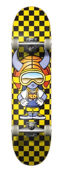Speed Demons Checkered Baller Skateboard Gelb, , Größe: ONE SIZE