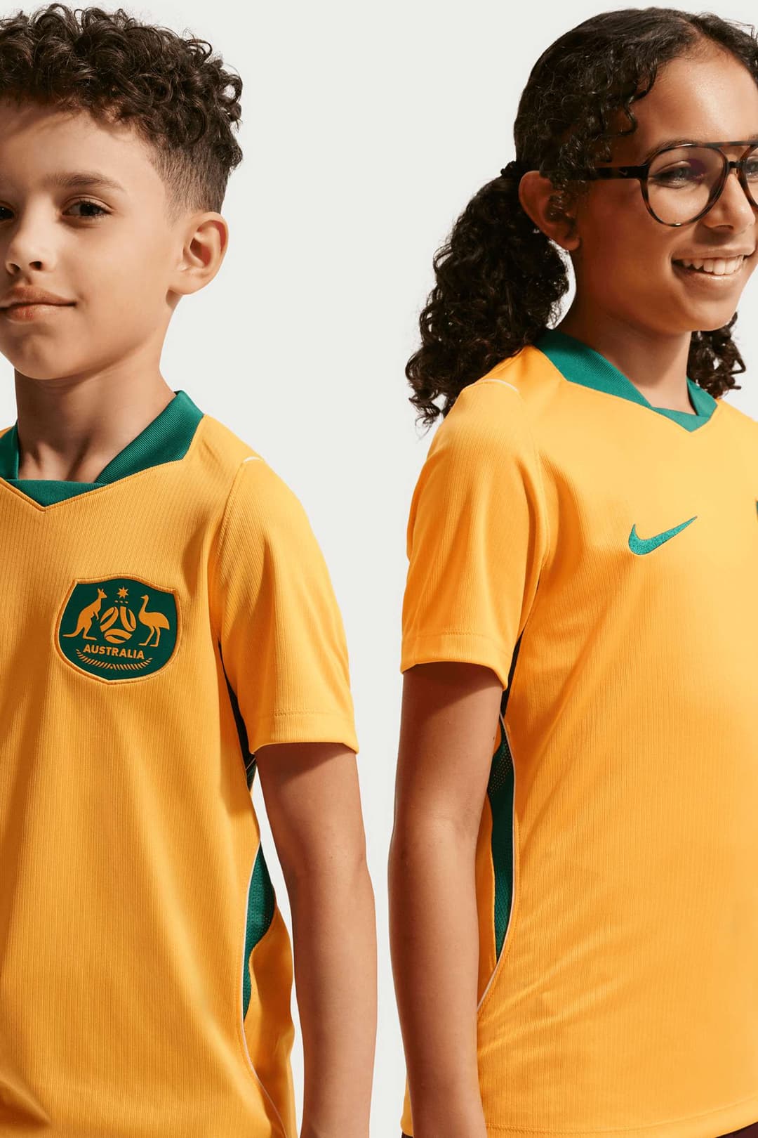 Nike Australien Home Replica Kinder Fussballtrikot WM 2026 Gelb, , Größe: 128
