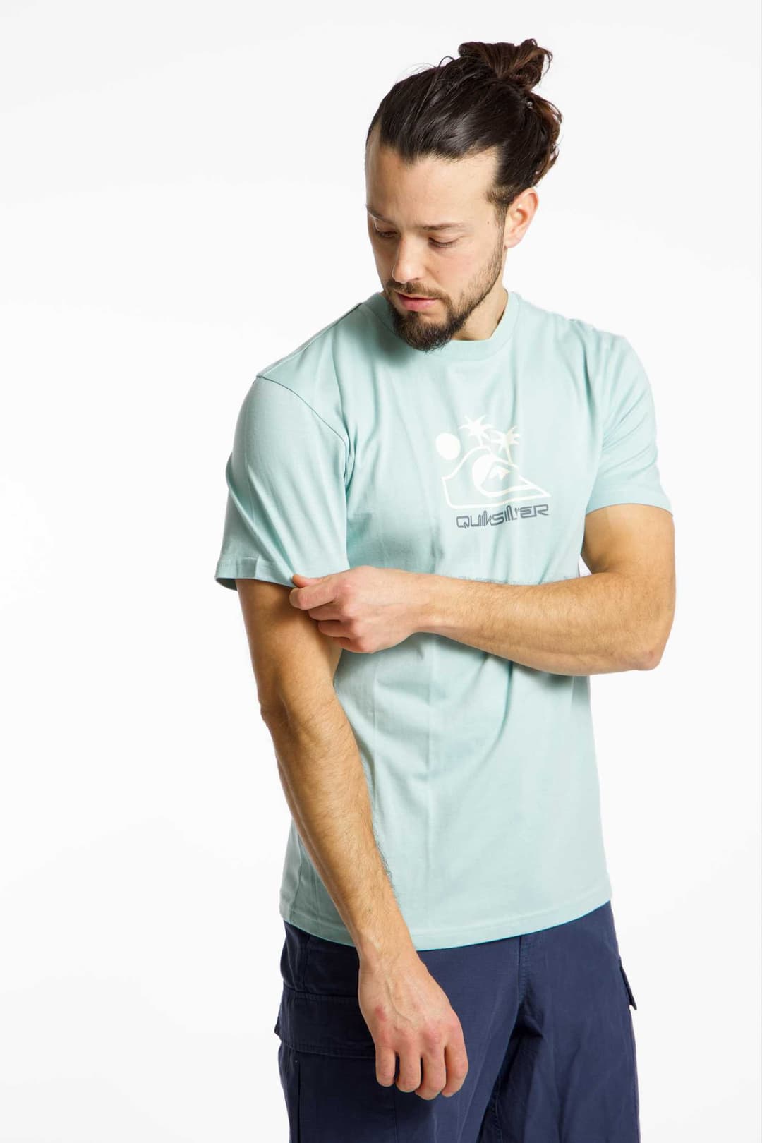 Quiksilver Light Moon Herren T-Shirt Blau, Herren, Größe: S