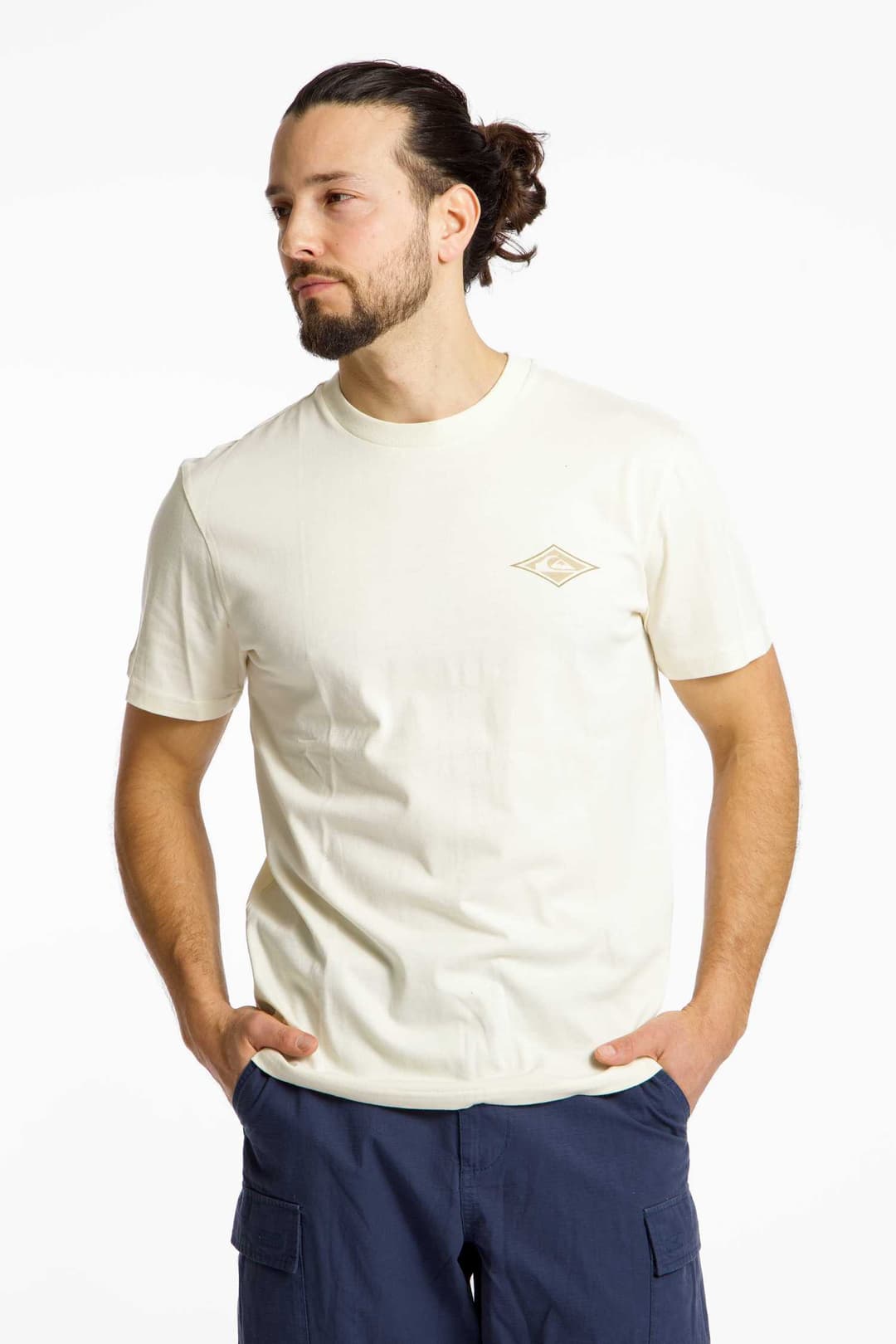 Quiksilver Retro Dreamin Back Print Herren T-Shirt Weiss, Herren, Größe: XL