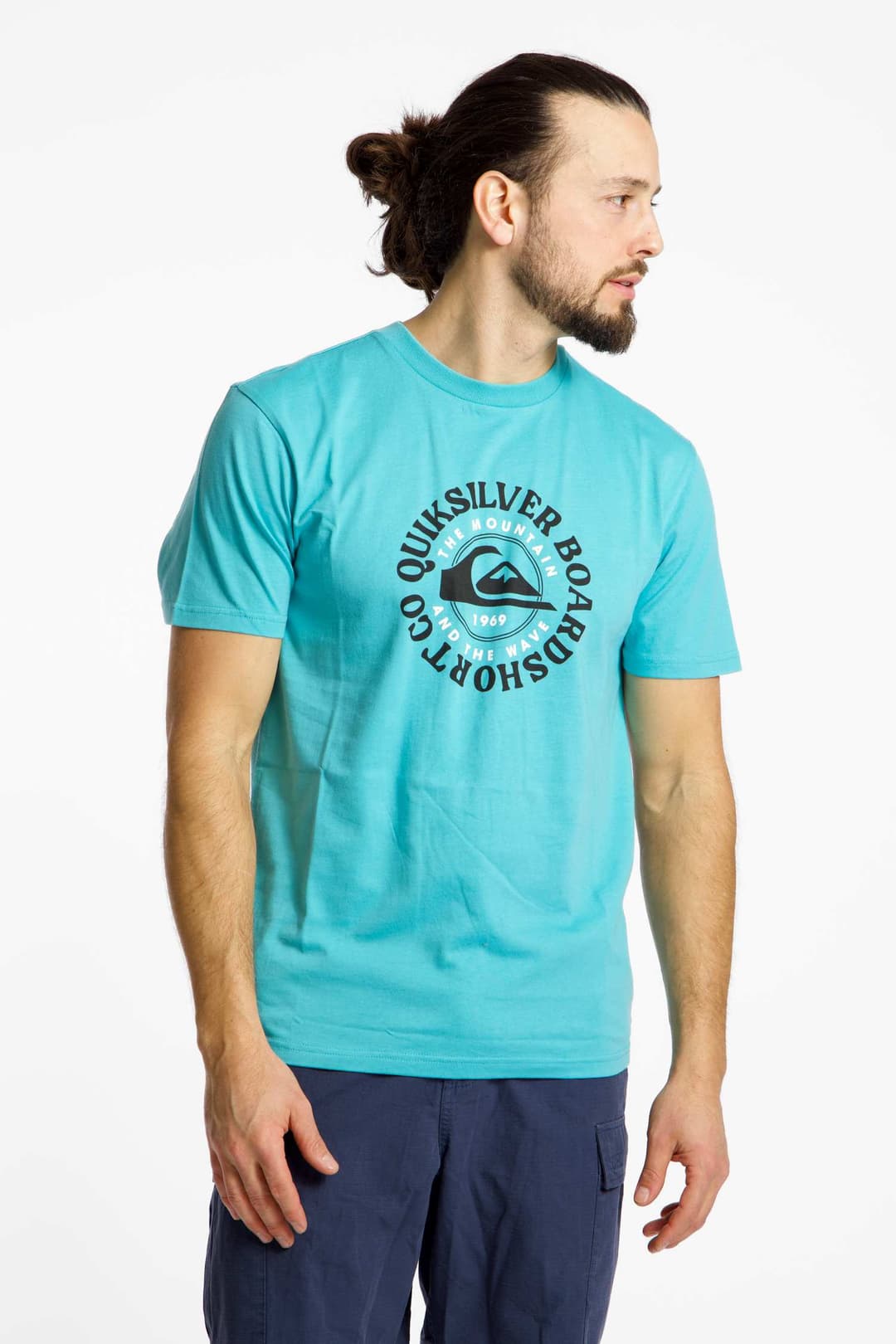 Quiksilver Too Fine Herren T-Shirt Türkis, Herren, Größe: M