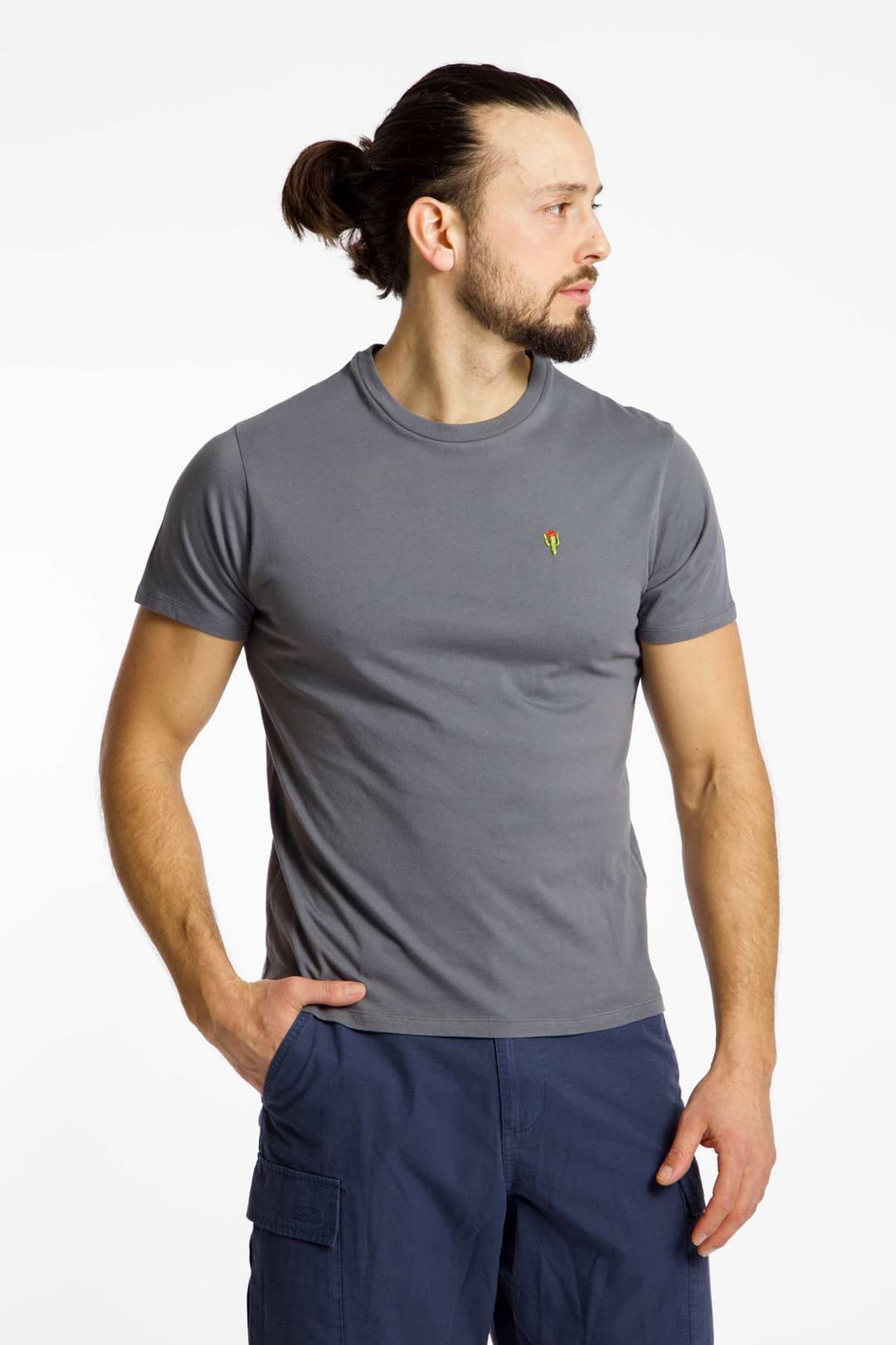 BEACH MOUNTAIN Herren T-Shirt Grau, Herren, Größe: M