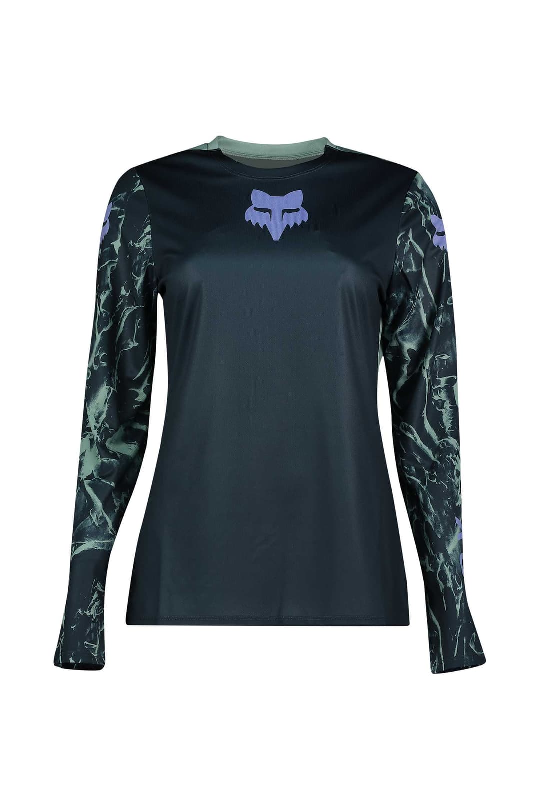 FOX Ranger Image Print LS Damen Biketrikot Blau, Damen, Größe: S