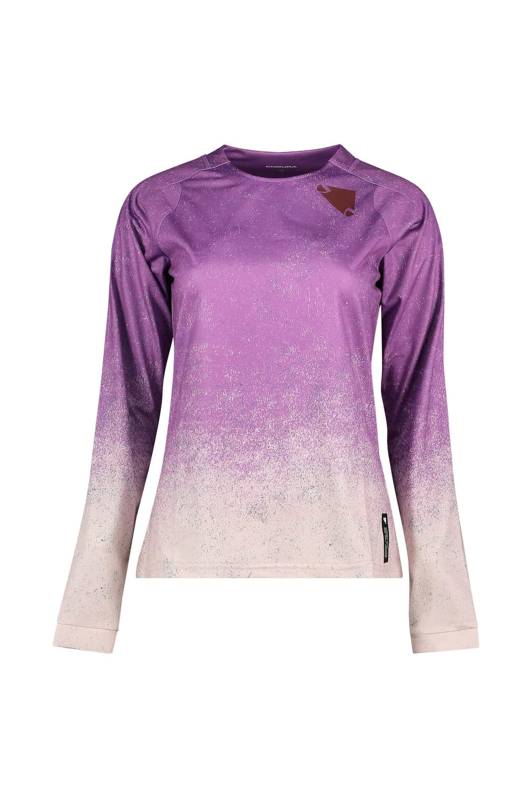 Endura SingleTrack Print LS Damen Biketrikot Lila, Damen, Größe: S