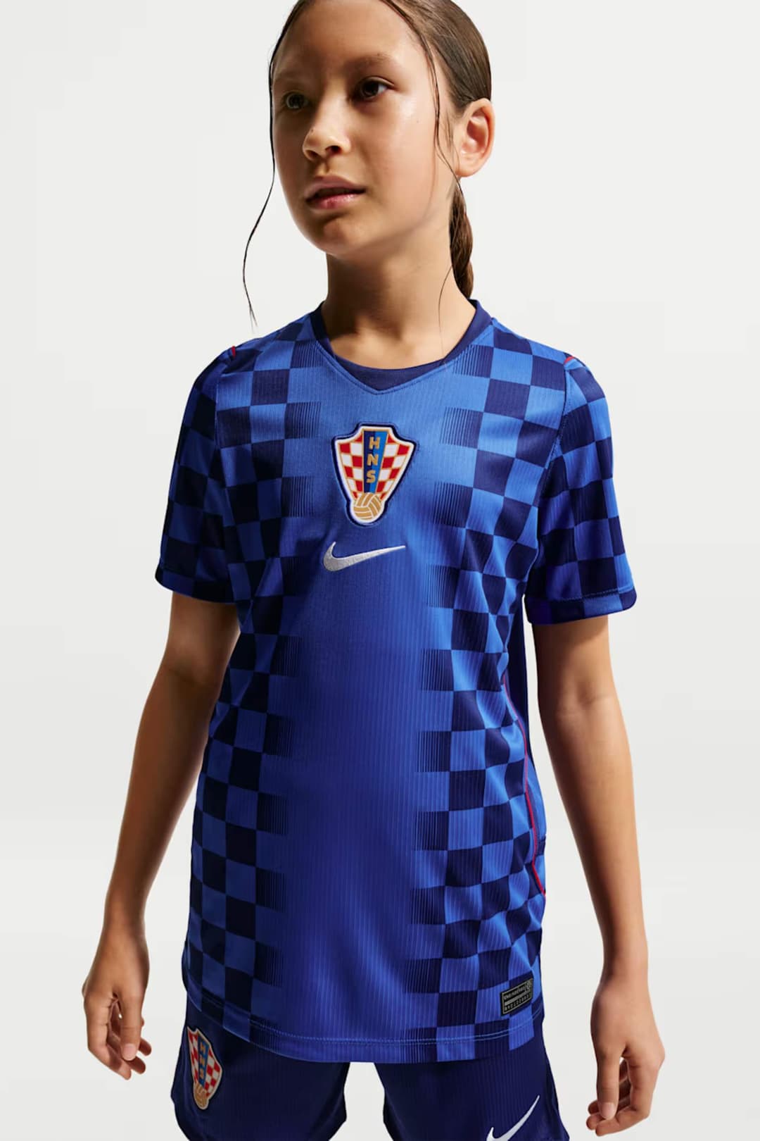 Nike Kroatien Away Replica Kinder Fussballtrikot WM 2026 Blau, , Größe: 164
