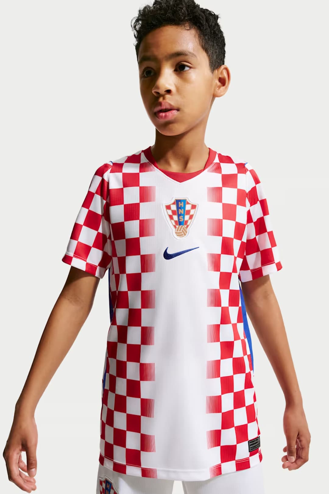 Nike Kroatien Home Replica Kinder Fussballtrikot WM 2026 Weiss, , Größe: 140