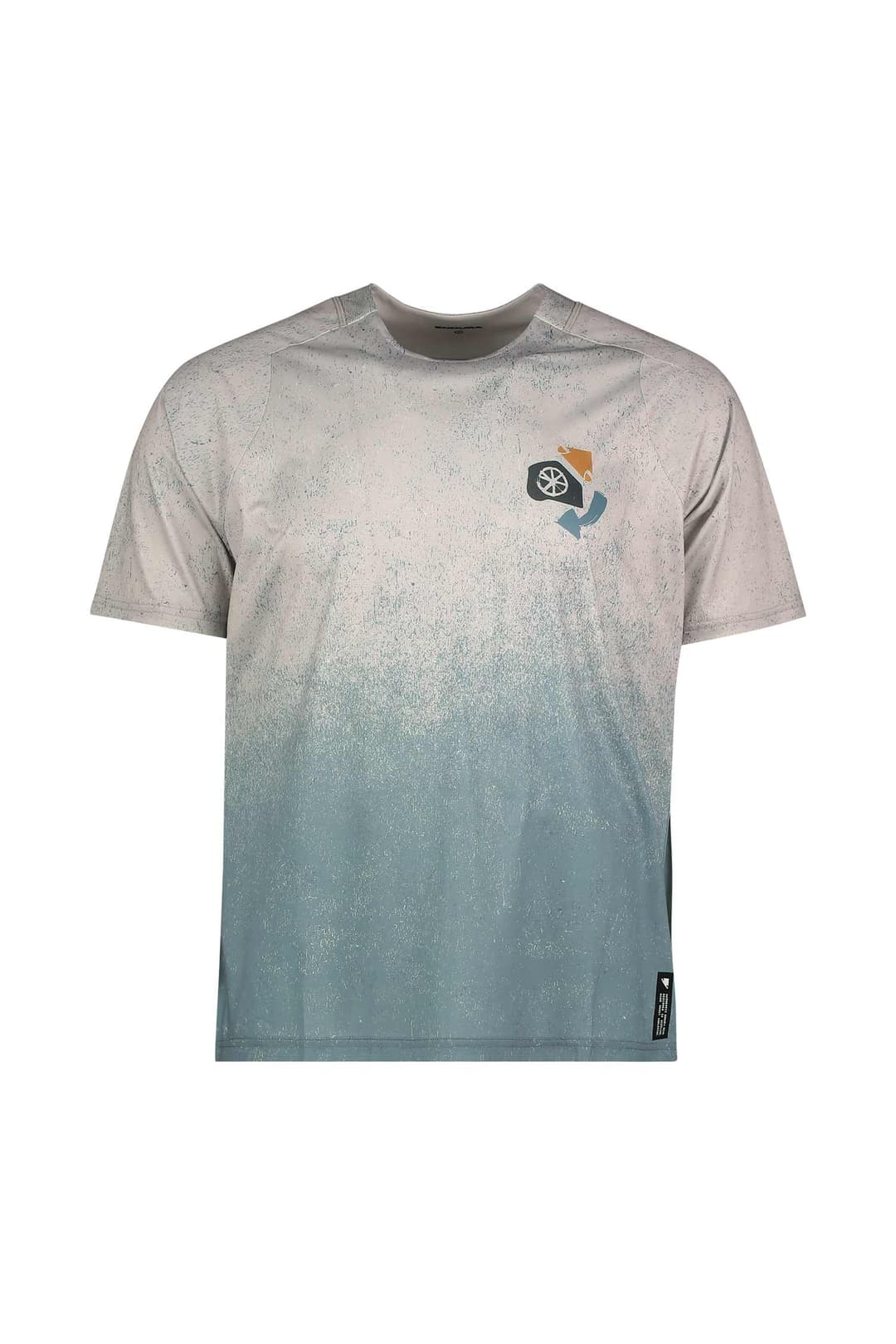 Endura SingleTrack Print Herren Biketrikot Blau, Herren, Größe: S