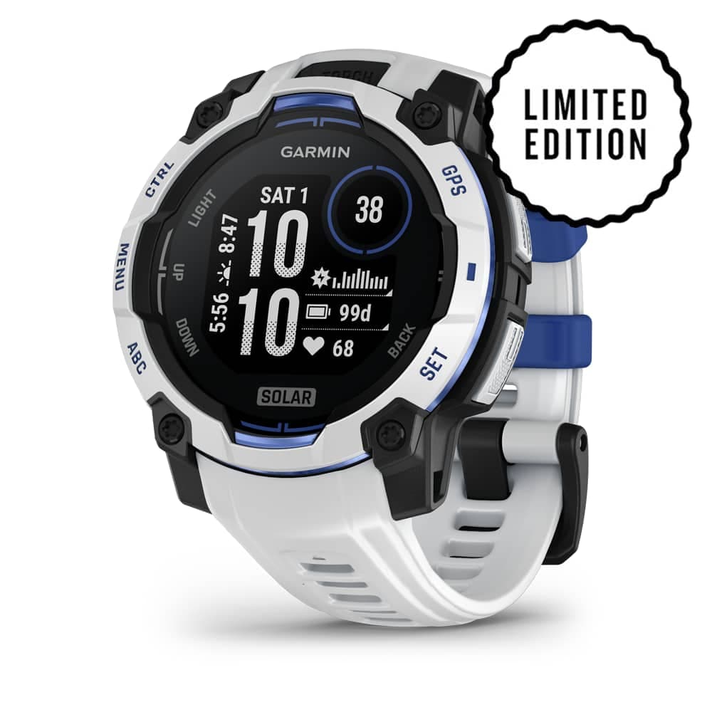 GARMIN Instinct® 3 Solar 45 mm Sportuhr Weiss, Herren, Größe: 0