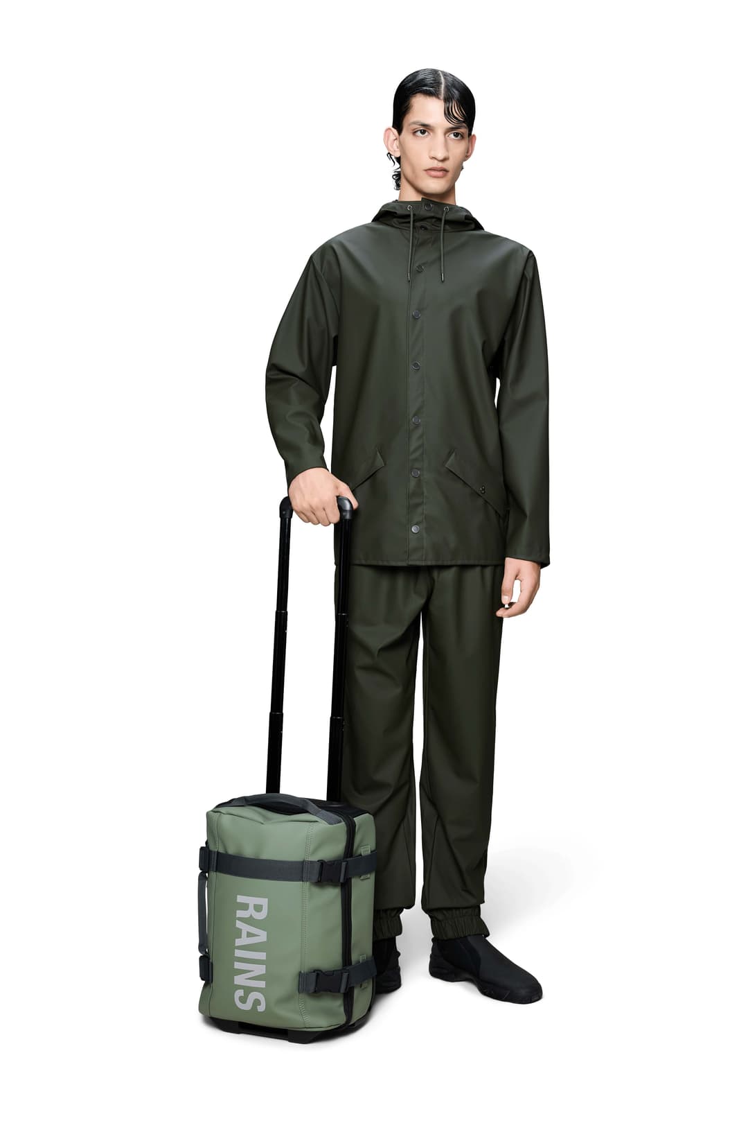 Rains Texel Cabin Bag Mini 27 L Trolley Grün, , Größe: ONE SIZE