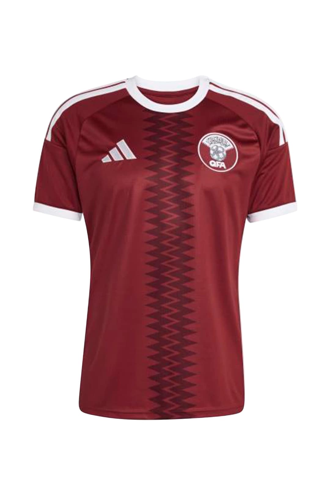 adidas Katar Home Replica Herren Fussballtrikot WM 2026 Rot, Herren, Größe: S