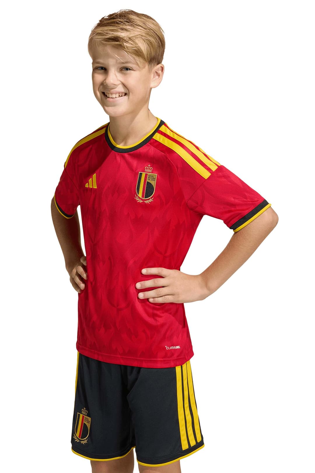 adidas Belgien Home Replica Kinder Fussballtrikot WM 2026 Rot, , Größe: 152