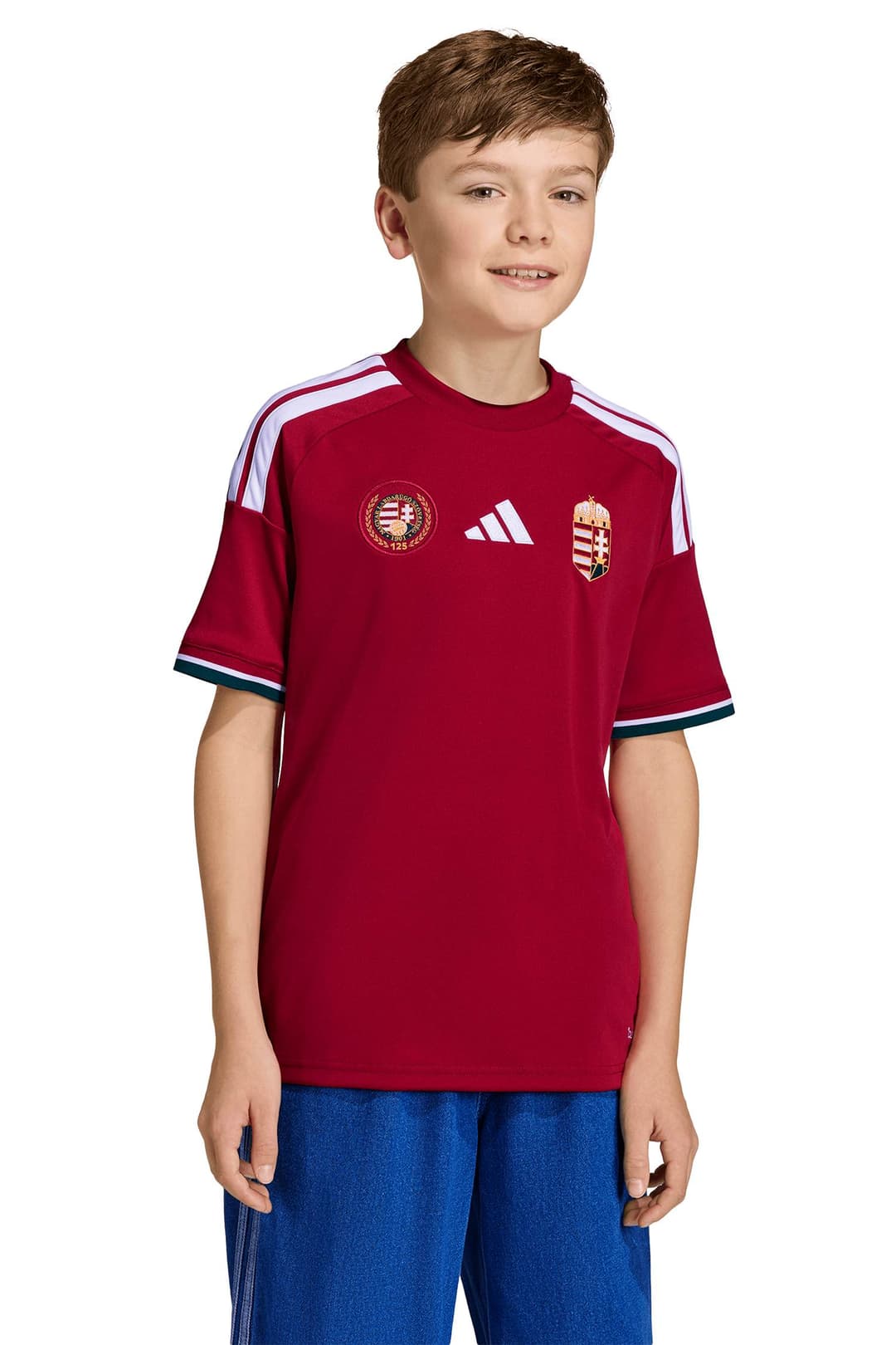 adidas Ungarn Home Replica Kinder Fussballtrikot WM 2026 Rot, , Größe: 128