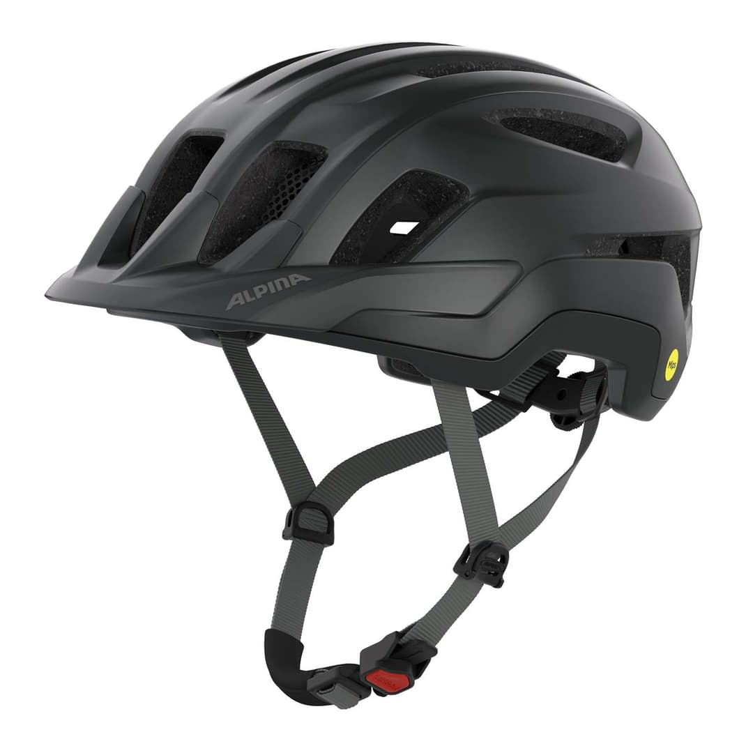 ALPINA Paranus Mips Velohelm Schwarz, Herren, Größe: 59-62