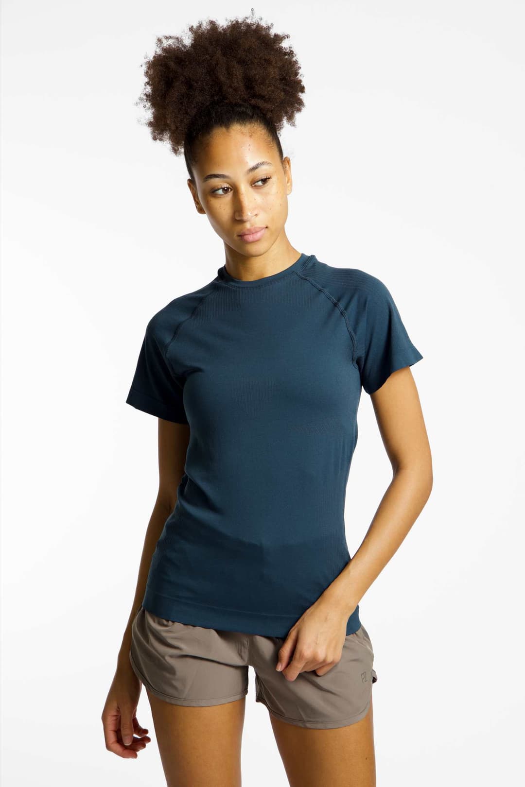 POWERZONE Damen T-Shirt Blau, Damen, Größe: S