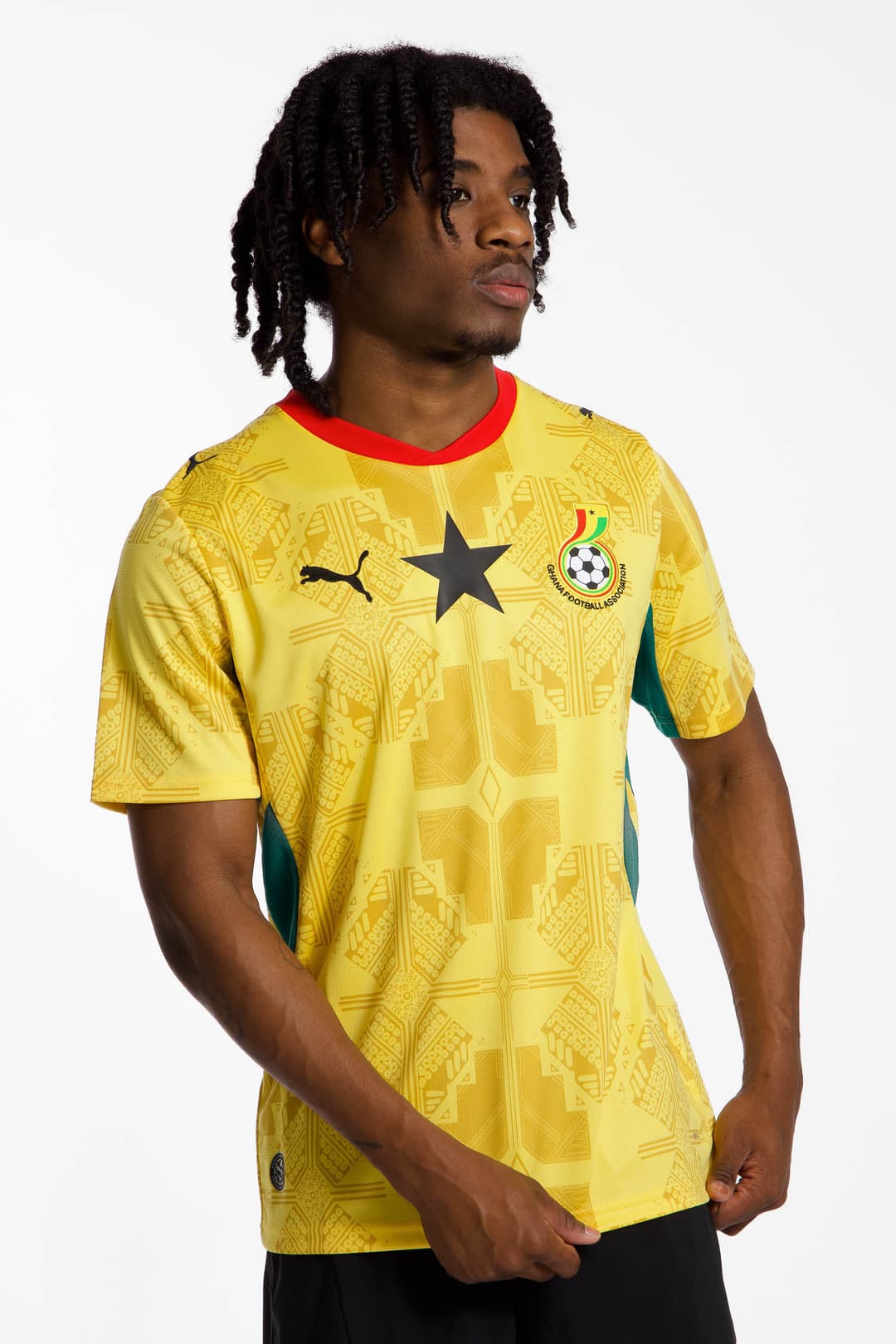 PUMA Ghana Away Replica Herren Fussballtrikot WM 2026 Gelb, Herren, Größe: S
