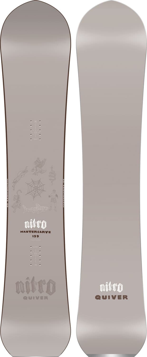 Nitro Mastercarve Snowboard 26/27 Grau, Herren, Größe: 159