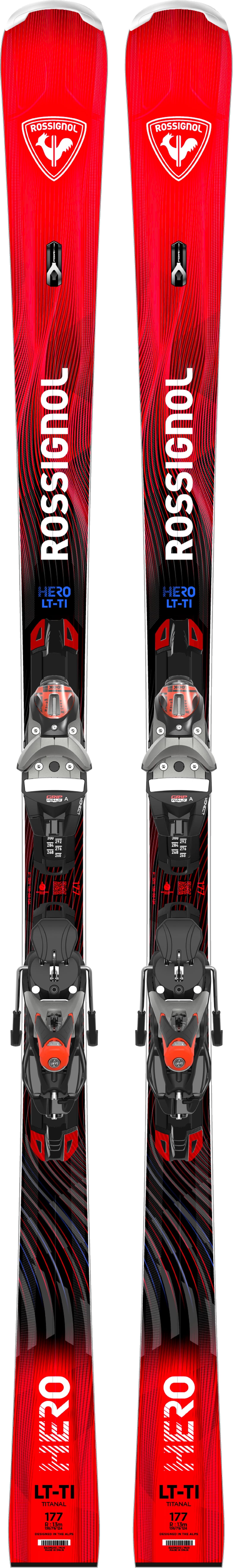 Rossignol Hero LT TI Konect Ski Set 26/27 Rot, Herren, Größe: 177