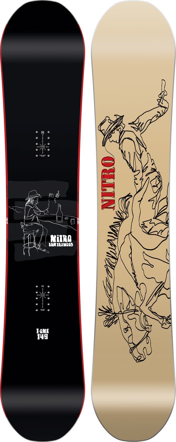 Nitro T1 x Samn Taxwod Snowboard 26/27 Schwarz, Herren, Größe: 152