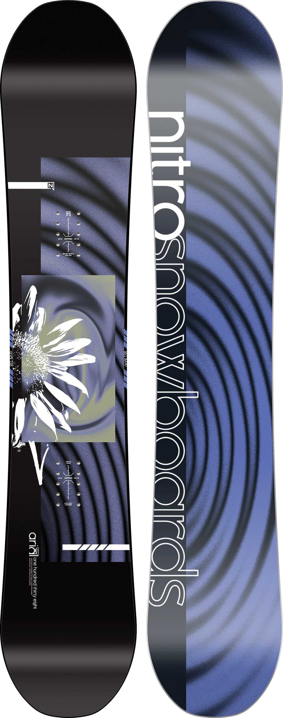 Nitro Arial Kinder Snowboard 26/27 Schwarz, , Größe: 142