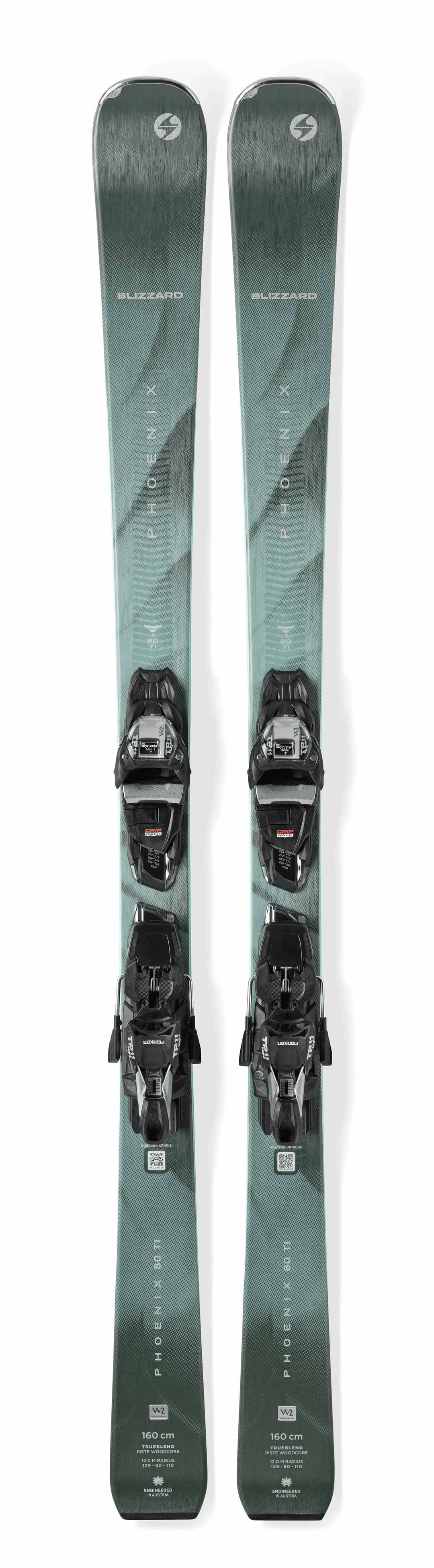 Blizzard Phoenix 80 TI Damen Ski Set 26/27 Grün, Damen, Größe: 155