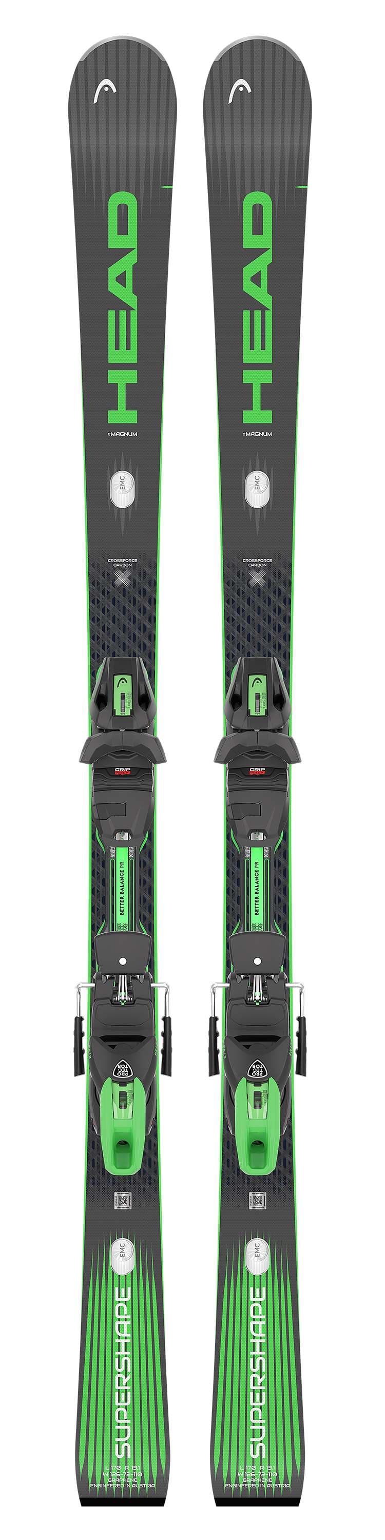 HEAD Supershape e-Magnum Ski Set 26/27 Grau, Herren, Größe: 177