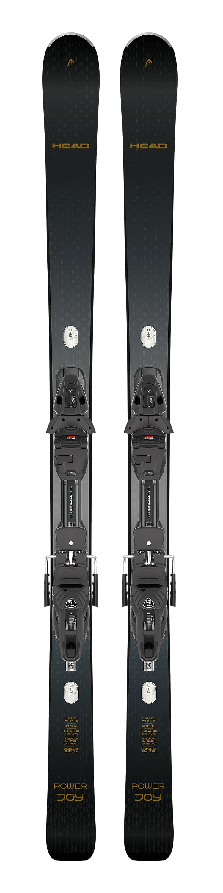 HEAD Power Joy Damen Ski Set 26/27 Schwarz, Damen, Größe: 158