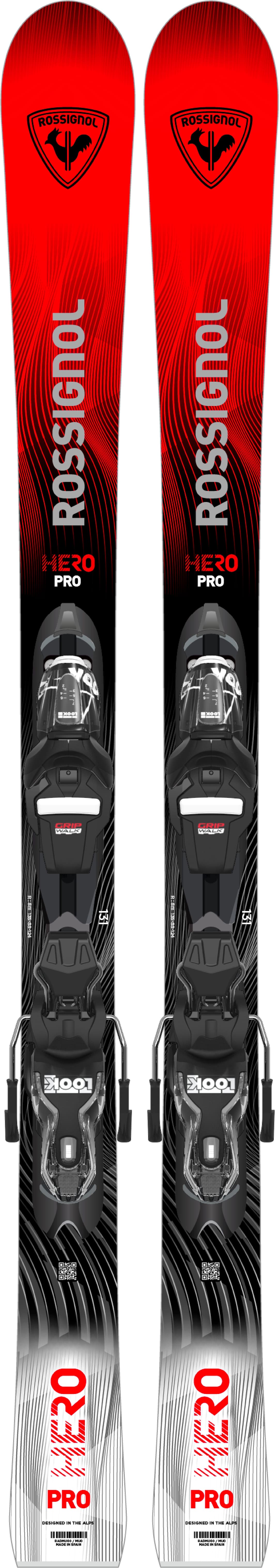 Rossignol Hero Pro Multi-Event Kinder Ski Set 26/27 Rot, , Größe: 110