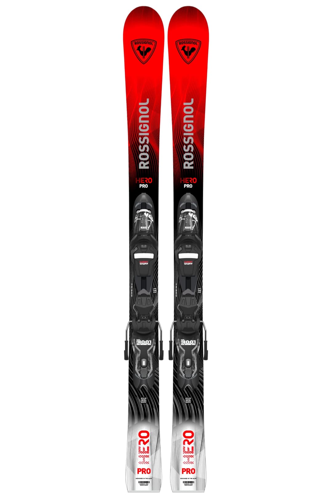 Rossignol Hero Pro Multievent Kinder Ski Set 26/27 Rot, , Größe: 130