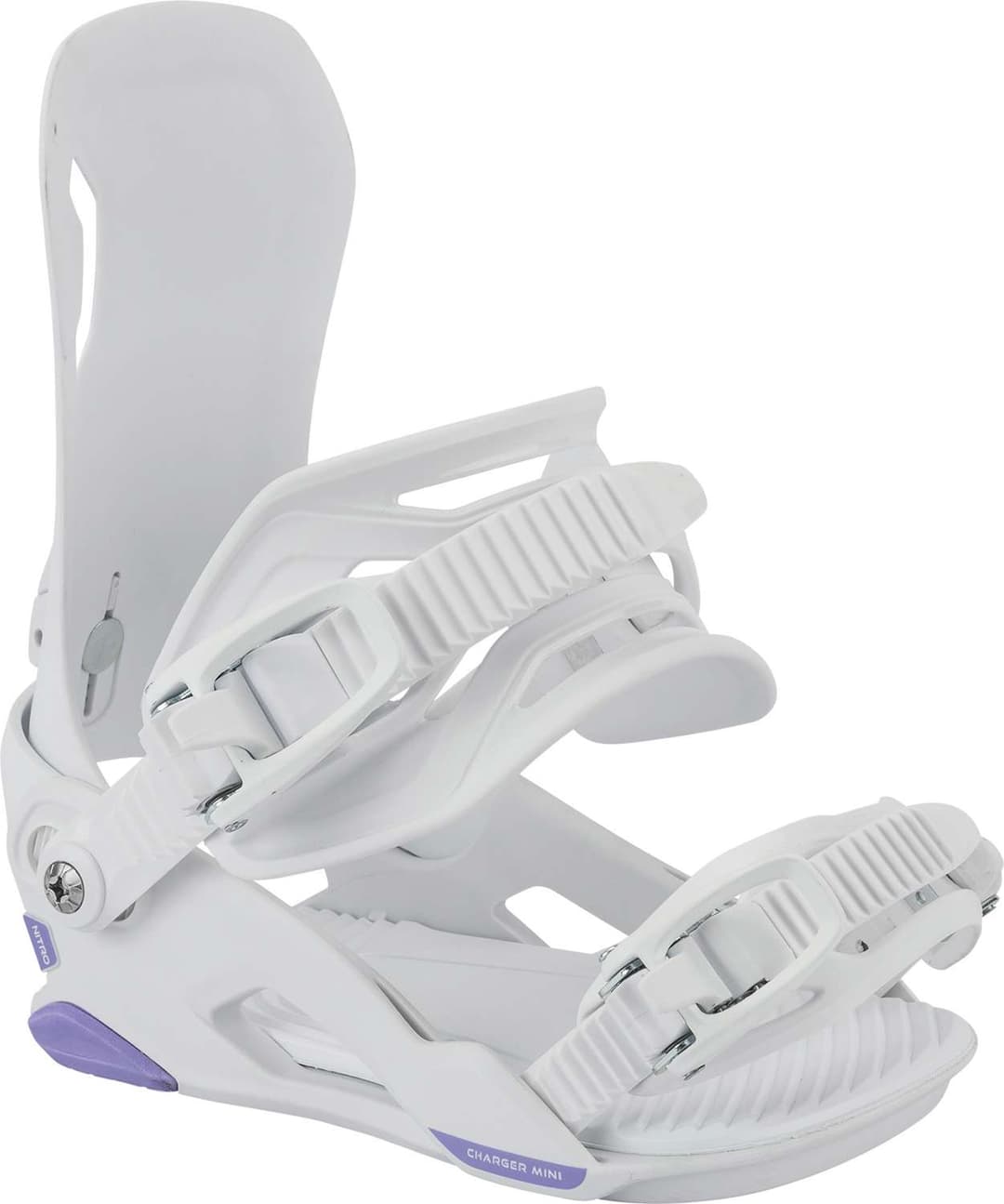 Nitro Charger Mini Box Kinder Snowboardbindung Weiss, ,, Größe: S
