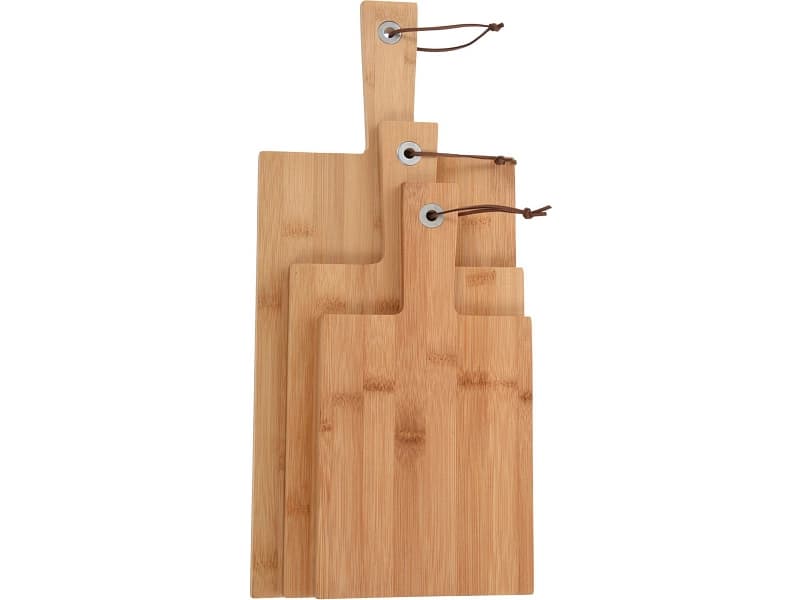 Schneidebrett-Set BAMBOU Massives Holz braun