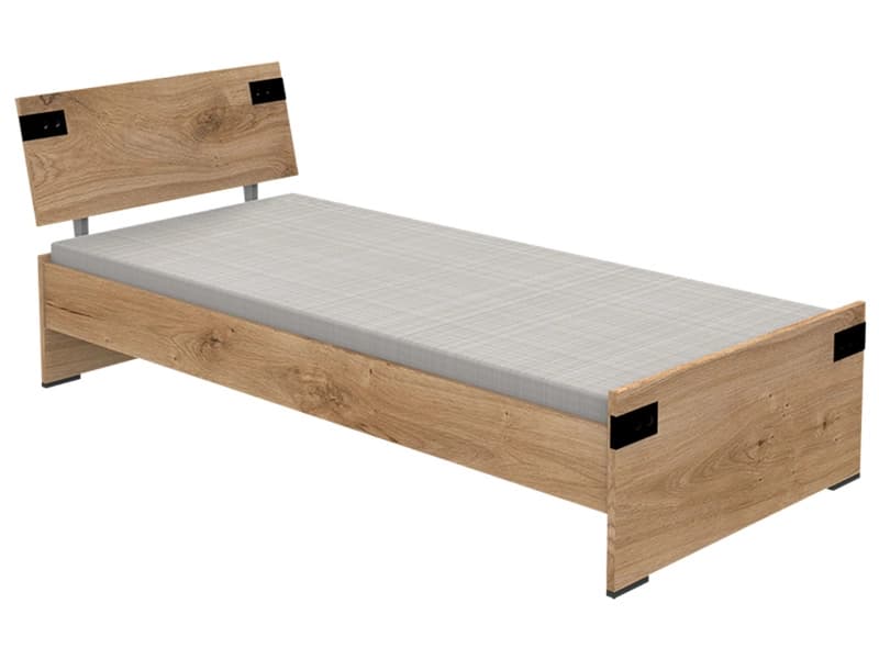 Bett LIVERPOOL 90x200cm eiche