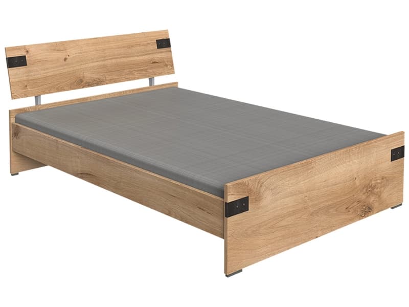 Bett LIVERPOOL 140x200cm eiche