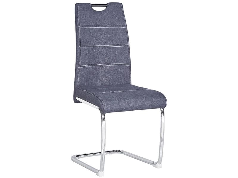 Stuhl FLORI Stoff grau