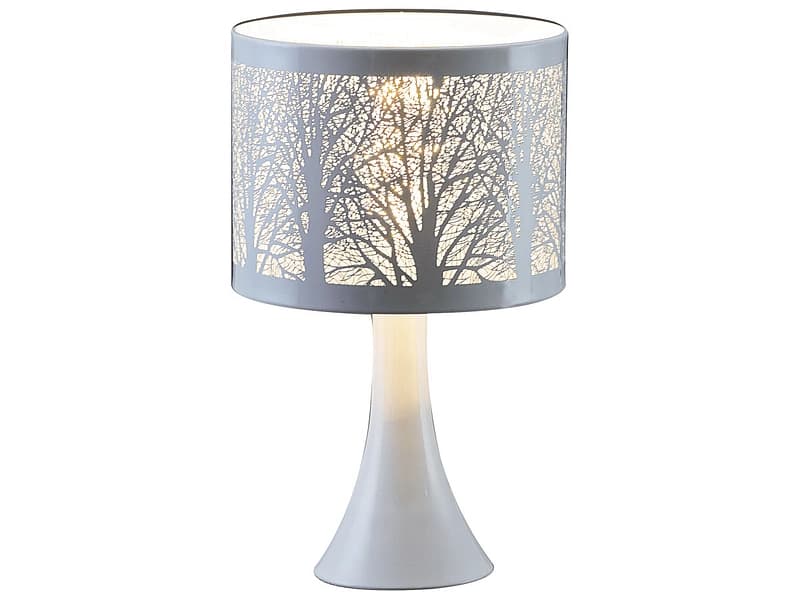 Tischlampe FOREST 29cm 40W silberfarben