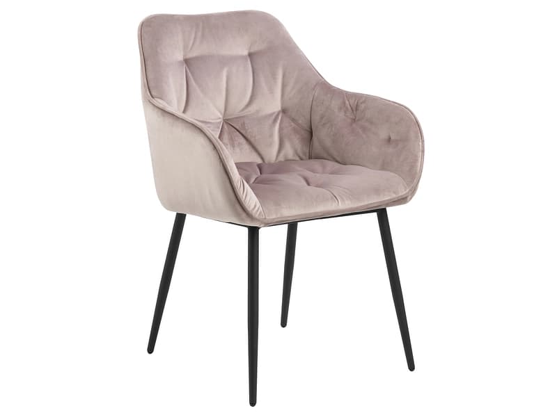 Stuhl BROOKE Samt rosa
